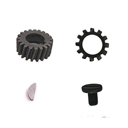 Small Bevel Wheel, Moon Key, Crank Gear Bolt, Spring Lock Washer, 2 Stroke Gas Motorized Bicycle 48cc/66cc/80cc