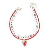 NHTISGRUE Bohemia multicapa de cuentas hechas a mano, collares de moda, borlas, coloridas joyas colgantes de aceite de amor para mujeres, niña 2026