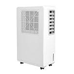 DEWIN Climatiseur Mobile Sans Évacuation Climatiseur Portable 200W 110 m³ / H refroidisseur d'air Réfrigérant R290 Économie d'énergie pour le salon de la cuisine 59x35x21.5 cm Connecteur EU