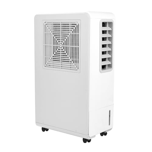 DEWIN Climatiseur Mobile Sans Évacuation Climatiseur Portable 200W 110 m³ / H refroidisseur d'air Réfrigérant R290 Économie d'énergie pour le salon de la cuisine 59x35x21.5 cm Connecteur EU