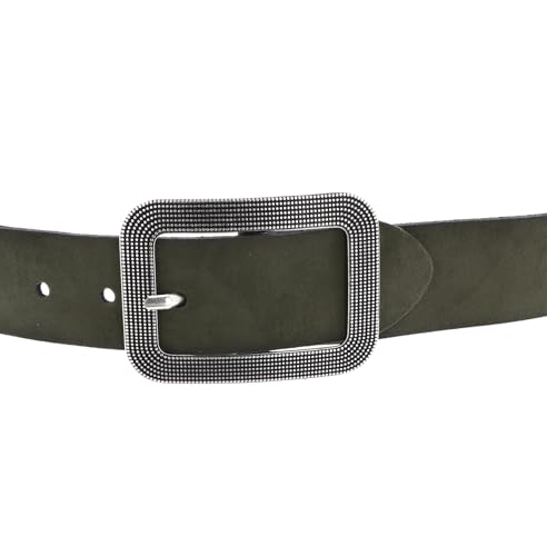 Ceinture Classics Vanzetti cuir daim olive 40mm chic durable - 2