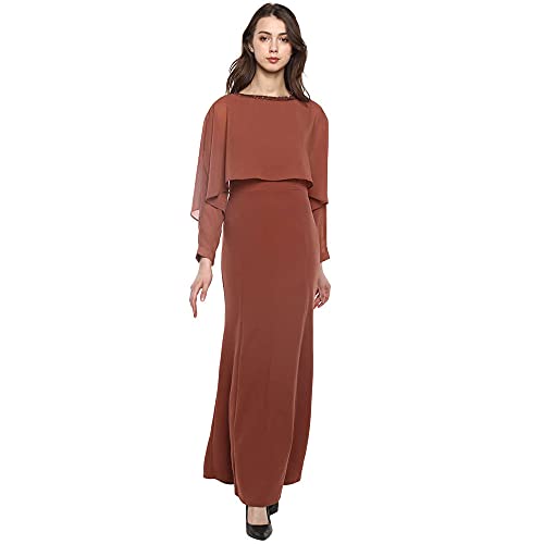 Buy Madame Womens Round Neck Solid Maxi 