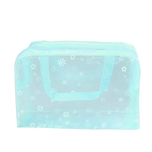 Preisvergleich Produktbild Kakoop 1 Stück Kosmetiktasche Tragbare Kulturbeutel mit Großer Kapazität PVC Durchsichtig Wasserdicht Reisen Waschtasche für Familien Frauen kinder