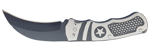 Shruthi Foldable Knife (Manual) For Kitchen, Home, Travel and Office Tool Heavy Carbon steel Curved Blade-Pack of 1