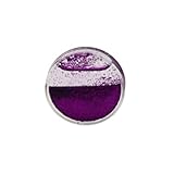 Material: Acryl. Gekko Body Jewellery Tunnel / Plug / Expander, Acryl, Keilrahmen, Violett, Flüssig, Mit Glitzer, 26 mm