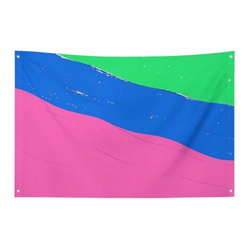 Drapeaux de jardin saisonniers bleu et vert double face pour décoration extérieure