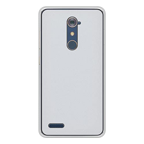 Shantime TPU Phone Case Compatible with ZTE Blade Z Max Pro, Slim Shockproof Soft Cover with Anti-Scratch Design and Precise Cutouts for Full Protection (White)