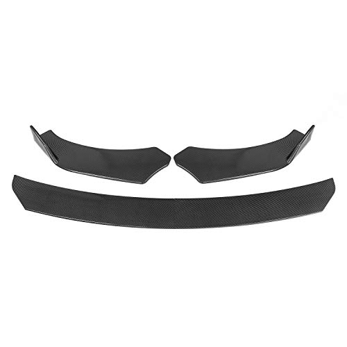 Zwbfu Conjunto de 4 peças para carro pára-choques dianteiro dianteiro e corpo ABS para-choque lábio