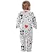 Emelivor Panda Cute Gray Baby Newborn Pajamas Outfits Infant Footed Pjs with Zipper for Boy Girls Kids