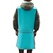 Lead Radiation Protection Suit, 0.5mmpb X-Ray Apron Vest with Collar for Dental (Green)