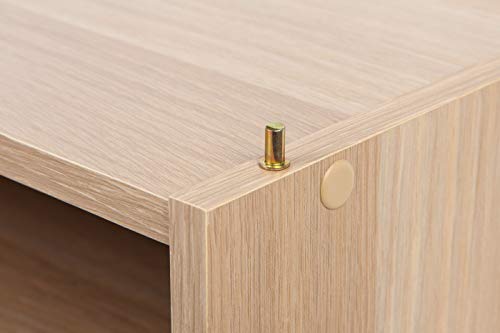 Image of IRIS USA 3-Shelves Modular Wood Stackable Storage Box, Easy Assembly, Customizable, DIY Bookcase, Stacking Storage Organizers, Cube Storage, Cubby Storage System, Home Office Closet, Light Brown