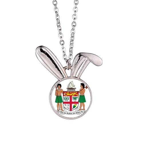 Collier avec pendentif lapin Fijil Oceania aux finitions soignées et design épuré