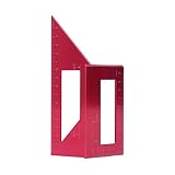 Escalas precisas y claras, precisión de 1 mm, fácil de usar, ahorre tiempo con sus proyectos de carpintería.