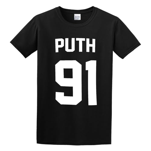 Photo de RBIHC Men's T Shirt Charlie Puth Puth 91 Print for American Singer Charlie Puth Fans Carefully Designed Black M