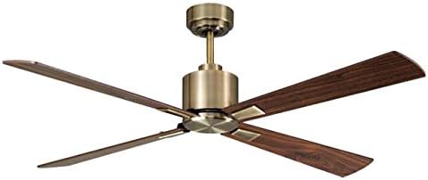 Lucci Air 210522010 Climate DC Ceiling Fan, 52 Inch, Antique Brass and Walnut