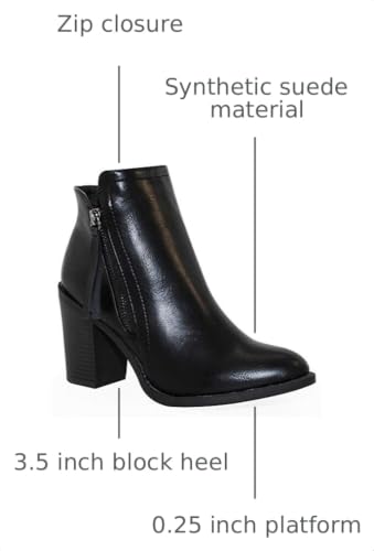 Image of TRENDSUP Women's Fashion Side Zipper Booties
