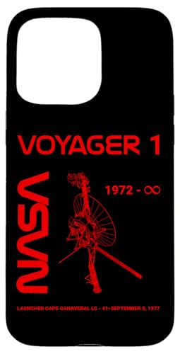 NASA Voyager 1 Nave espacial lanzada 5 de septiembre de 1977 Carcasa para iPhone 15 Pro Max