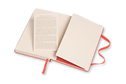 Moleskine Classic Notebook, Pocket, Ruled, Coral Orange, Hard Cover (8051272893571) #TOP6