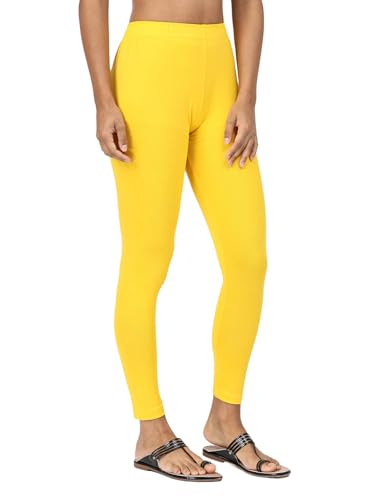 Image of Robinbosky Premium Stretchable Cotton Ankle Legging for Women | Suitable for Formal wear & Casual wear | High-End Elastic Makes The Leggings Squat Proof and Durable for Travel, Yoga, & Workout.