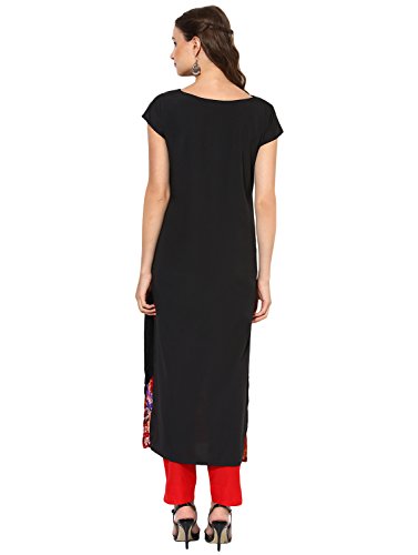 Image of Vaamsi Women's Crepe Regular Kurta