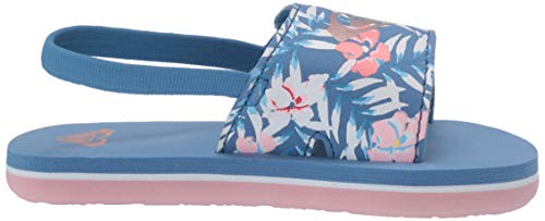 Image of Roxy Girl's TW Finn Sling Back Flip Flop Sandal Sandal, NAVY DREAM, 7 M M US Toddler