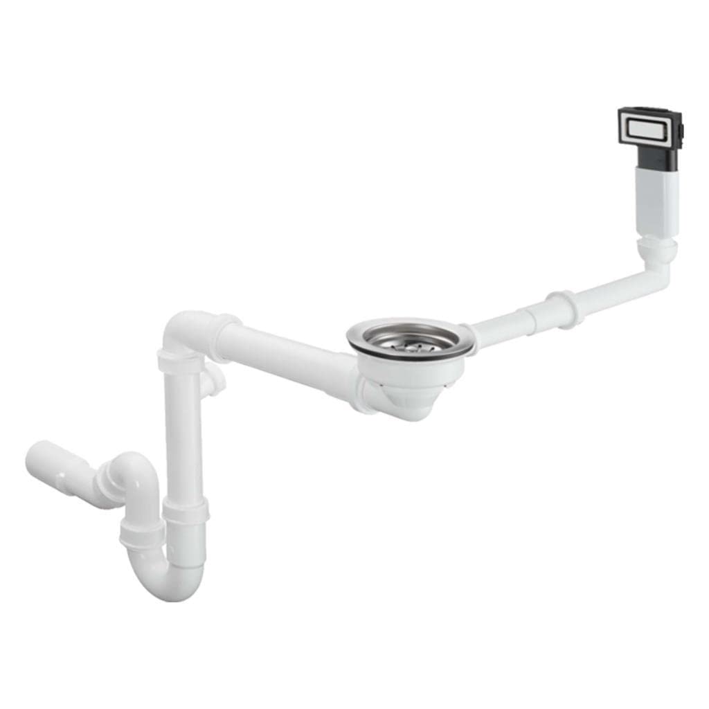 hansgrohe 43921800 Manual Waste and Overflow Set for Single Bowl
