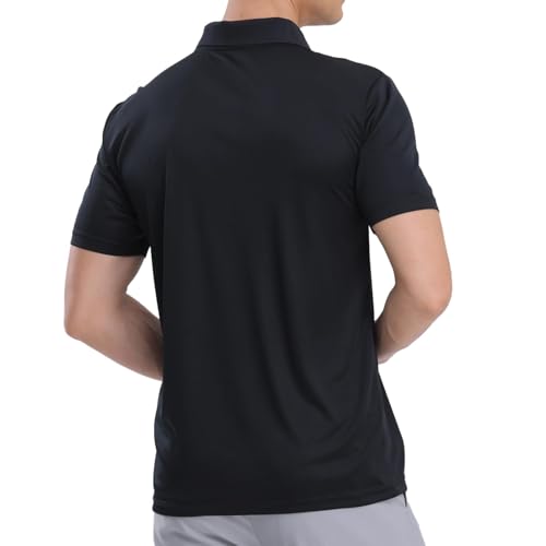 Mens Polo Shirts Short Sleeve,1 Pack/5 Pack Quick Dry Moisture Wicking Polos Workout Golf Shirts for Men3