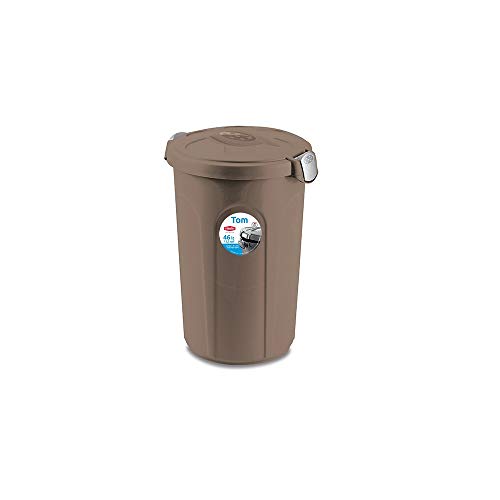 Stefanplast Poubelle Tom, polyuréthane, Taupe, 46 l