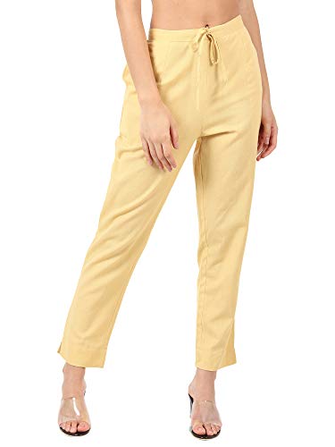 Image of Muffly Women's Cotton Flex Solid Straight Trouser