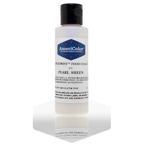 AmeriColor Airbrush Food Coloring, Pearl Sheen AmeriMist, 4.5 Ounce