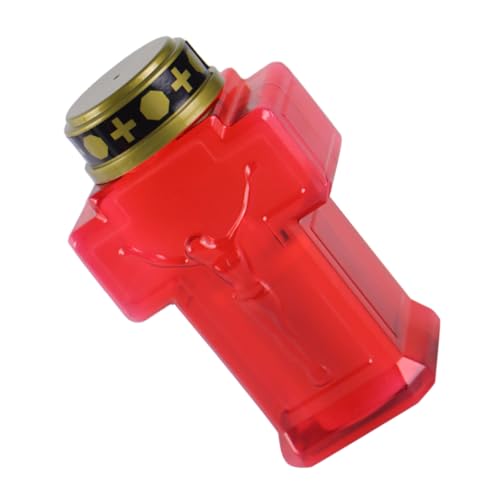 Hemobllo Lampada Rituale Croce Gesù Luci Tombali Candela Devozionale Da Preghiera a Candela Commemorativa Del Cimitero Luci Commemorative Del Cimitero Per Tomba Candele Portato Rosso