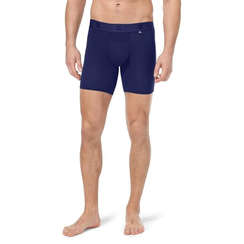 Image of Tommy John Men's Air 6 inch Mid-Length Boxer Brief Underwear - Hammock Pouch