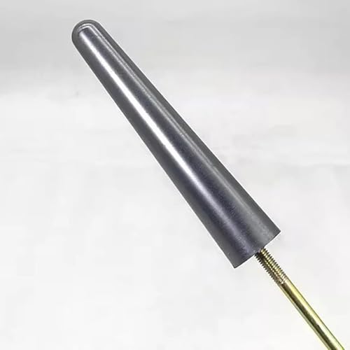 DIY Glass Craft Making Tools Lamp Worker Burned Glass Cone Ring Cup Expander with Wood Handle (Round Head Cone)