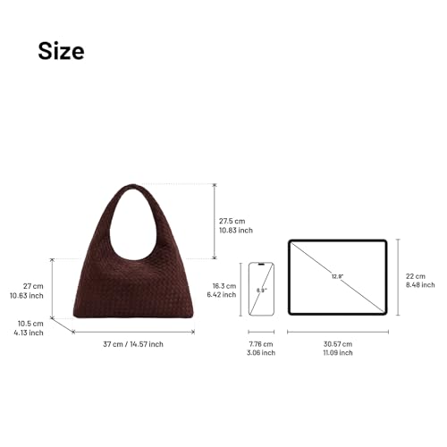 Image of JW PEI Women's Laura Faux Suede Woven Shoulder Bag