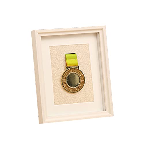 Medal Display Frame, 3D Medal Box Photo Frame, Solid Wood Sport Medal Display Frame, 12.7x17.8cm, Five Colors, HD Plexiglass, easy To Install, Suitable for All Sport Medal Badges ( Color : D , Size :