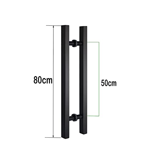 Poignée de porte double face noire pour résoudre vos problèmes de pose