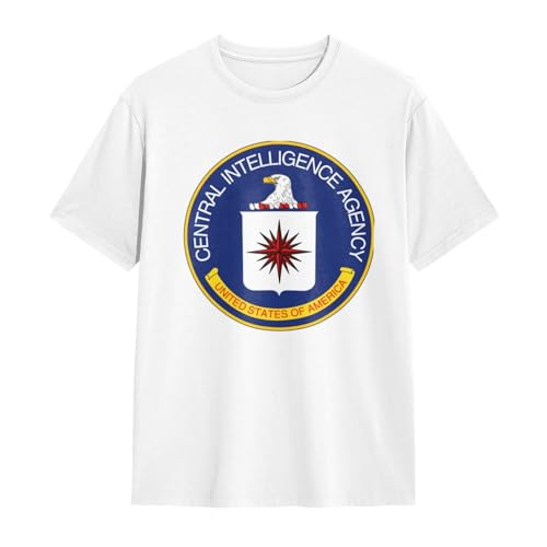 Central-Intelligence-Agency-CIA T Shirt Mens Graphic Tees Shirts Stylish T-Shirts Casual Tops