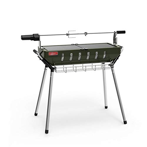 Barbecue Home Kitchen Picnic Picnic Quality Thick Stainless Steel Charcoal Barbecue With Wild Portable Folding Picnic Shelf