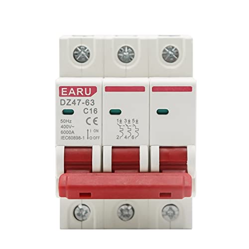 Disjoncteur de type C 3P 400V pour stopper les pannes et courts-circuits
