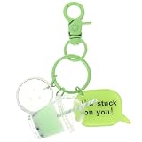 ibasenice Kreativer Schlüsselanhänger Milchtee mit Perlen Niedlicher Bubble Tea Anhänger aus Robustem Material Geschenk und Modisches Accessoire für Damen und Herren