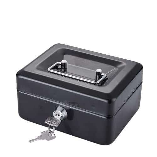 6 Inch Cash Box New Locking Large Cash Box with Key | Multicolor-image-23