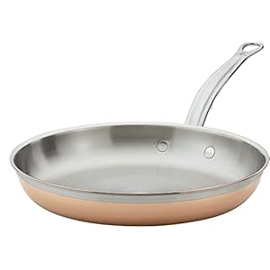 Hestan – CopperBond Collection – 100% Pure Copper Frying Pan, Induction Cooktop Compatible, 12.5-Inch