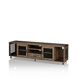 Furniture of America Hury Industrial 70-inch TV Stand Reclaimed Oak Oak Finish, Reclaimed Wood 2 Entertainment Center, TV Stands