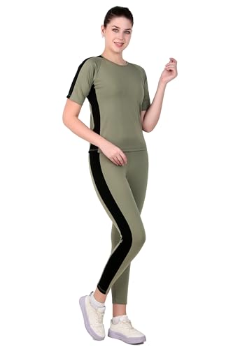 Image of Benzos Women's Body Fitted Gym Running Sports Track Suit | Regular Casual Fit | Track Suit for Girls & Women | Fabric - Polyester Blend