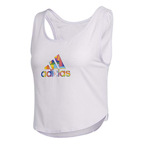 T-shirt court adidas Pride Tech violet respirant en XL