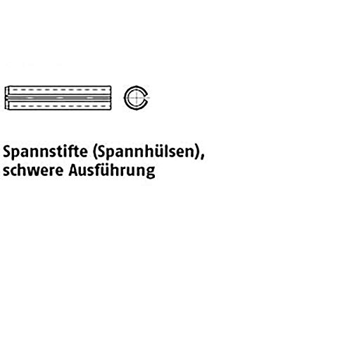 Pasadores DIN 1481 de acero para resortes, 1,5 x 18 VE=K, 200 unidades