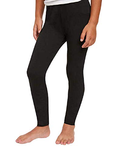 Splendid Girls Tapered Legs Elastic Waistband Solid Legging (2 Pack) (12, Black - Peacoat)2