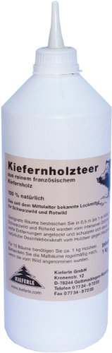 Kieferle Kiefernholzteer Spritzflasche 1 kg Lockmittel für Schwarzwild und Rotwild Cover