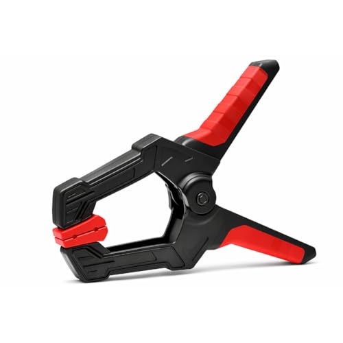 Image of JPT 4-Inch Heavy Duty Spring Clamp | 60mm Clamping Capacity, High-Tension Steel Spring | One-Hand Quick Grip, Non-Slip Pads | Woodworking, Carpentry & DIY Clamp Pack of 4