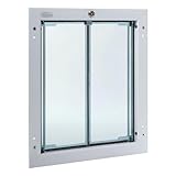 PlexiDor Dog Door Low E Glass Insert for French Doors - Energy Efficient Pet Door